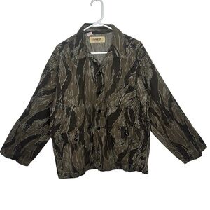 Vintage Ranger Made in USA Camo Shirt Jacket